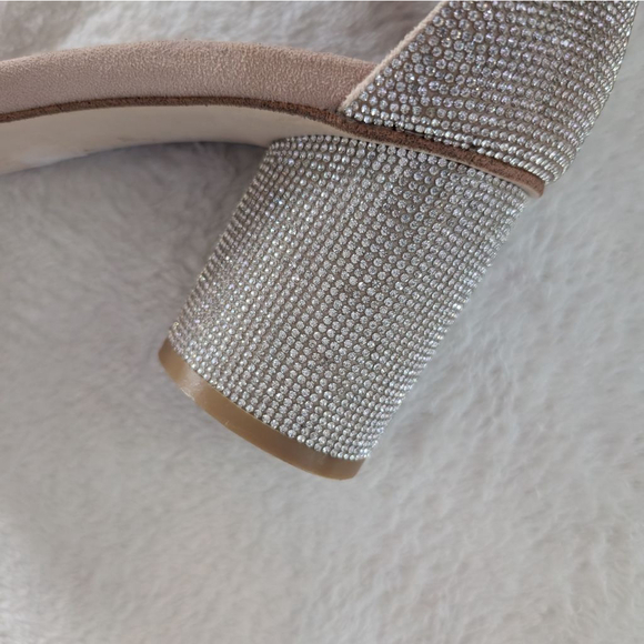 Jeffrey Campbell Laura Silver Rhinestone Heels - Size 9 - Picture 5 of 16